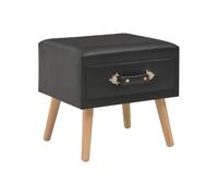 vidaXL Table de chevet Noir 40x35x40 cm Similicuir 247537