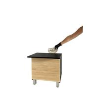 Table de chevet noire compartiment secret serrure NFC App Bluetooth meuble camouflé coffre-fort invisible cachette arrière double fond meuble espion anti-effraction pour argent bijoux documents clés