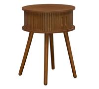 Table de chevet Nysos ronde 40x40cm marron - Atmosphera Créateur d'intérieur