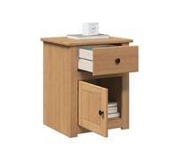 vidaXL Table de chevet Panama 46x40x57 cm bois massif de pin Marron