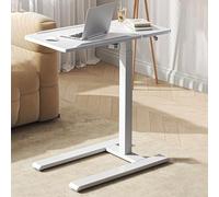 Table de chevet, plateau de lit réglable en hauteur, chariot réversible pour ordinateur portable pour la maison, table de lit, table de lit d'hôpital, table de lit avec roulettes, table de canapé