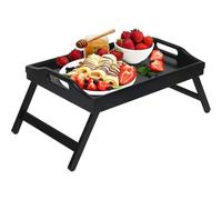 Table de chevet pliable pour chambre à coucher, lecture, bureau, petit déjeuner, thé, support multifonction pour ordinateur portable, table de sol, hauteur réglable