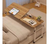 Table de chevet réglable avec roulettes, 5 niveaux de hauteur pour manger, prier ou lire, plateau à roulettes polyvalent pour la maison et le bureau