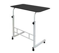 Table de chevet réglable en hauteur - Plateau TV portable avec roulettes, bureau mobile pour ordinateur portable pour la maison, le canapé ou l'hôpital - Design compact et fonctionnel