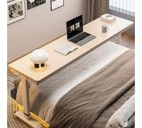Table de chevet réglable en hauteur pour ordinateur portable avec roulettes, station de travail mobile pour utilisation à l'hôpital, table de chevet pratique pour la maison, le bureau et l'étude.