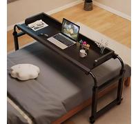 Table de chevet réglable pour ordinateur portable, bureau médical roulant pour bureau à domicile, hauteur 115-210 cm, table de chevet portable, bureau d'étude mobile avec mobilité facile
