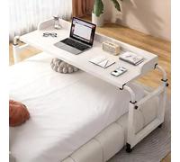 Table de chevet réglable pour ordinateur portable, bureau médical roulant pour bureau à domicile, hauteur 115-210 cm, table de chevet portable, bureau d'étude mobile avec mobilité facile