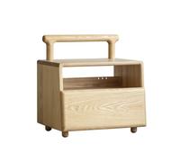 Table de chevet rétro chinoise Armoire de rangement de bureau Petit support d'imprimante Balcon Table d'appoint Convient pour le bureau, l'étude, la chambre à coucher Meubles (B)