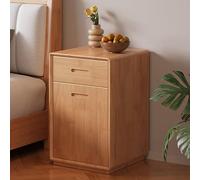 Table de chevet robuste en bois massif avec coffre-fort intelligent, bureau d'appoint multifonction avec tiroirs pour chambre à coucher, salon, bureau