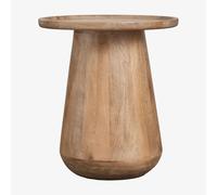 Table De Chevet Ronde Ø50 Cm En Bois De Manguier Naiara Bois De Mangue
