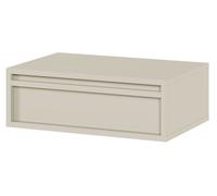 Selsey Table De Chevet Suspendue Table D’Appoint avec Tiroir 50 cm Table De Nuit Beige Gris Evo