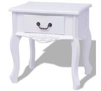 Table de chevet simple et élégante, 1 tiroir, MDF durable, facile à nettoyer.