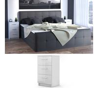 Table de chevet sommier lit table de chevet table de chevet commode blanc