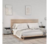 Table de Chevet Sonoma Gris Bois d'Ingénierie Table de Nuit Armoire vidaXL