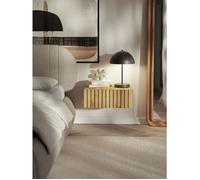 Table de chevet suspendue avec tiroir - TELIRE - 50 cm - chêne artisan