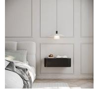 Table de chevet suspendue - OVARLO - 63 cm - noir