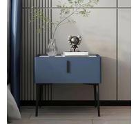 Table de chevet, table de chevet pour chambre à coucher, commode moderne en cuir, meuble de rangement simple en pin ardoise