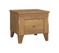 Table de chevet table de nuit avec tiroir à fermeture soft-close coloris Mélèze doré - Longueur 50 x Profondeur 47 x Hauteur 45 cm - -