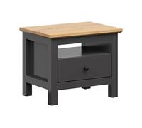 PEGANE Table de Chevet Table de Nuit avec tiroir Coloris Gris Graphite/Chêne Artisan - Longueur 60 x Profondeur 44 x Hauteur 50 cm