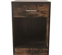 Table de chevet - table d'entrée - avec tiroir - hauteur 60 cm - marron vintage