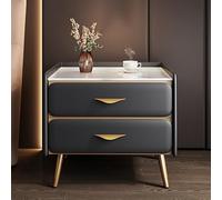 Table de Chevet, Tables de Nuit, Commode à tiroirs for Chambre Coucher, Mini, Organisateur Meubles, Table for la Maison(Dark Gray,45x40x52cm)