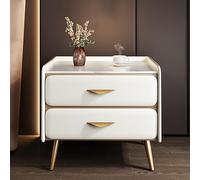 Table de Chevet, Tables de Nuit, Commode à tiroirs for Chambre Coucher, Mini, Organisateur Meubles, Table for la Maison(White,40x40x52cm)