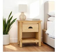 Table de chevet TILLY H 50 cm en bois massif finition laquée avec 1 tiroir et 1 étagère table de nuit pour chambre