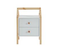Table de chevet TINY blanc 2 tiroirs