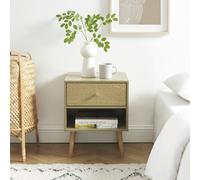 Table De Chevet Vert Olive Et Effet Bois Et Chêne 40cm Vert