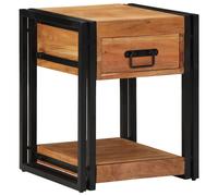 Table De Chevet Vidaxl 40x40x50 Cm En Bois D'acacia Massif