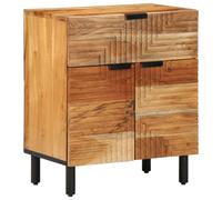 Table De Chevet Vidaxl 50x33x60 Cm En Bois Massif D'acacia