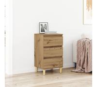 Table De Chevet Vidaxl En Chêne D'artisanat 40x35x70 Cm En Bois D'ingénierie