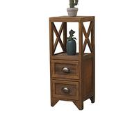 Table de chevet vintage avec 2/3 tiroirs, étagère ouverte, table de chevet élégante pour chambre à coucher, couloir, salon - Table console élégante et support de téléphone