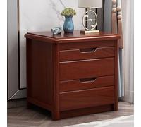 Table de Chevet Vintage Milieu du siècle avec 2 tiroirs en Bois - Table de Chevet élégante pour Chambre à Coucher, Maison ou résidence étudiante - Table d'appoint compacte en Noyer