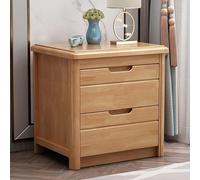 Table de Chevet Vintage Milieu du siècle avec 2 tiroirs en Bois - Table de Chevet élégante pour Chambre à Coucher, Maison ou résidence étudiante - Table d'appoint compacte en Noyer