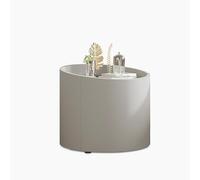 Table De Chevet Vintage, Table De Chevet Ronde, Table De Chevet Solide, Rangement Multifonctionnel, Table D’appoint Simple pour Chambre à Coucher, Salon, 50x50x46CM