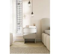 Table de chevet - WUWU - avec 2 tiroirs - grège