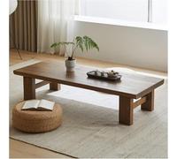 Table de cocktail rectangulaire multifonctionnelle en bois - Table basse japonaise pour salon design zen - Table assise flottante pour ordinateur portable - Parfaite pour l'installation d'un tatami
