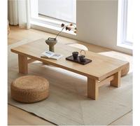 Table de cocktail rectangulaire multifonctionnelle en bois - Table basse japonaise pour salon design zen - Table assise flottante pour ordinateur portable - Parfaite pour l'installation d'un tatami