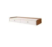 Table de coiffeuse flottante, table de maquillage suspendue avec tiroirs, bureau d'angle flottant, tiroirs flottants, armoire de rangement blanche moderne, table de chevet flottante pour chambre à