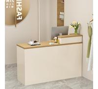 Table de comptoir avec tiroir verrouillable, bureau moderne pour caisse et rangement, bureau de réception peu encombrant pour bureau à domicile et hall