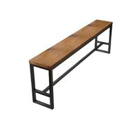 Table de comptoir haute rectangulaire de 160 cm avec pieds en acier, table de pub étroite pour café, restaurant, cuisine, salon et balcon, design moderne pour desserts et boissons
