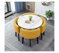 Table de conférence avec 4 chaises - Petit design carré rond pour réunions, événements et magasins