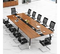 Table de conférence avec chaises - Table de réunion de bureau pour négociations professionnelles et salle de conférence - Design élégant et fonctionnel