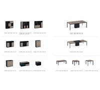 Table de conférence Bureau Goulotte de câblage Tables réseau Table de réunion Meubles de réunion