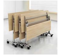 Table de conférence compacte avec roulettes - Empilable - Peu encombrant - Pour bureau, salle de classe ou espace de travail partagé