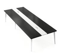 Table de Conférence Moderne avec Passe-Câbles pour Salle de Réunion
