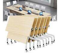 Table de conférence moderne en métal pour réunions de bureau bureau séminaire bureau pliable design élégant mobilier fonctionnel pour salle de conférence Solution d'espace de réunion professionnelle