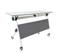 Table de conférence pliable à roulettes, table de réunion moderne, table d'entraînement mobile, table de séminaire de réunion avec roulettes pour bureau, salle de classe (vert, 55 *