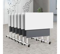 Table de conférence pliable avec roulettes - Design moderne - Grande pièce rabattable - Pour bureau, salle de classe et séminaire